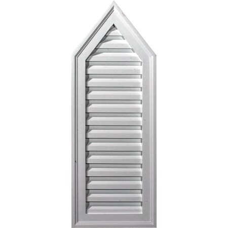 Ekena Millwork Peaked Urethane Gable Vent Louver, Non-Functional, 12"W x 29"H GVPE12X29D